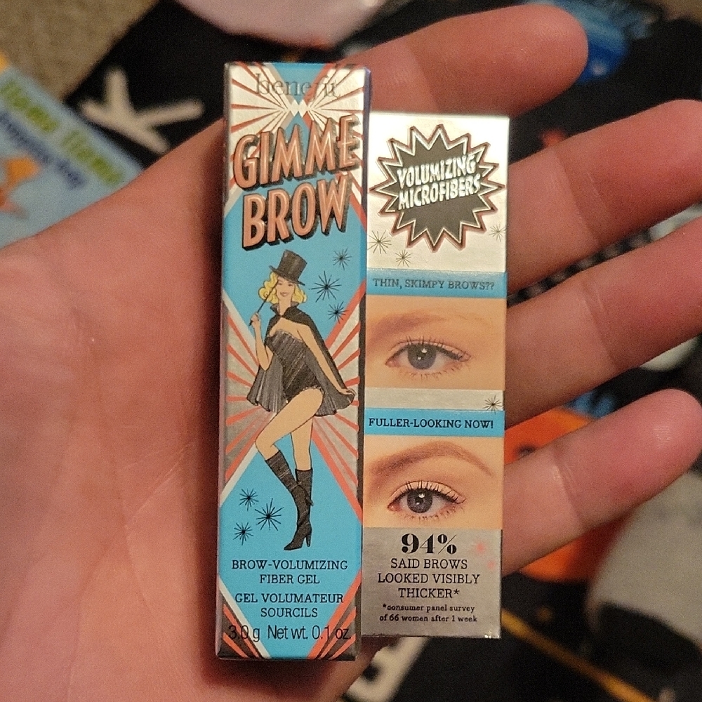Benefit Gimme Brow Volumizing Gel - Black and Blue Packaging Shade #1